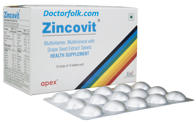 Zincovit Tablet: View Uses, Side Effects, Price, Dosage, Composition ...
